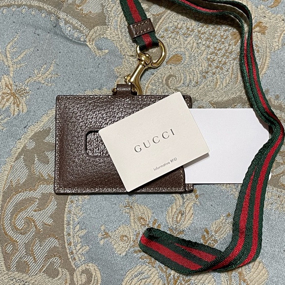 ❤️SOLD❤️Brand New Authentic Gucci Ophidia Lanyard Card Case - Picture 6 of 13